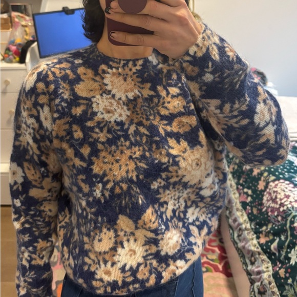 Sezane Floral Patterned Sweater - Picture 2 of 6